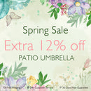 PURPLE LEAF Large Solar Yard Umbrellas Double Top Square Patio Umbrella with Lights