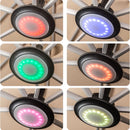 PURPLE LEAF Patio Umbrella Light with Remote Control 12 Color Brightness for Patio Umbrellas, Camping Tents or Outdoor Use (Black)