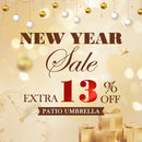 PURPLE LEAF Wood Grain Cantilever Patio Umbrella Aluminum Outdoor Umbrellas