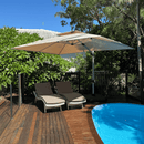 PURPLE LEAF Large Rectangular Porch Umbrella Outside Cantilever Patio Yard Umbrella