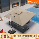 PURPLE LEAF Premium Patio Umbrella Classic SUNBRELLA Cantilever Umbrellas