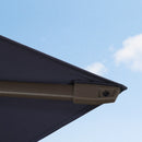 PURPLE LEAF Provence Series Offset Cantilever Patio Umbrella with Bronze Aluminum Frame, Vented Canopy for Deck, Pool and Café