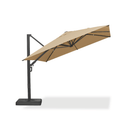 PURPLE LEAF Provence Series Patio Umbrella with Rectangular Pole, Cantilever Umbrella for Outdoor Garden & Pool