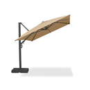 PURPLE LEAF Provence Series Patio Umbrella with Rectangular Pole, Cantilever Umbrella for Outdoor Garden & Pool