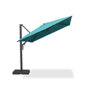 PURPLE LEAF Provence Series Patio Umbrella with Rectangular Pole, Cantilever Umbrella for Outdoor Garden & Pool
