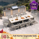 PURPLE LEAF Outdoor Dining Set with Sunbrella Cushions wicker patio table set  for Kitchen Deck Garden Outdoor Furniture Sets