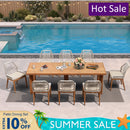 PURPLE LEAF 7/9/11 Pieces Patio Dining Set with Sunbrella Cushions All-Weather Wicker Patio Table and Chairs for Deck, Garden