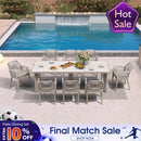 PURPLE LEAF Outdoor Dining Set with Sunbrella Cushions wicker patio table set  for Kitchen Deck Garden Outdoor Furniture Sets