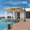 PURPLE LEAF 8 x 8 ft Swimming Pool Umbrella 7' High Outdoor Patio Cantilever Umbrella