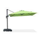 PURPLE LEAF 8 x 8 ft Swimming Pool Umbrella Outdoor Patio Cantilever Umbrella with Base