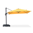 PURPLE LEAF 8 x 8 ft Swimming Pool Umbrella Outdoor Patio Cantilever Umbrella with Base
