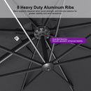 PURPLE LEAF Eco-friendly Affordable Patio Umbrella UV Resistant Sustainable Yard Umbrellas