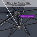 PURPLE LEAF Eco-friendly Affordable Patio Umbrella UV Resistant Sustainable Yard Umbrellas