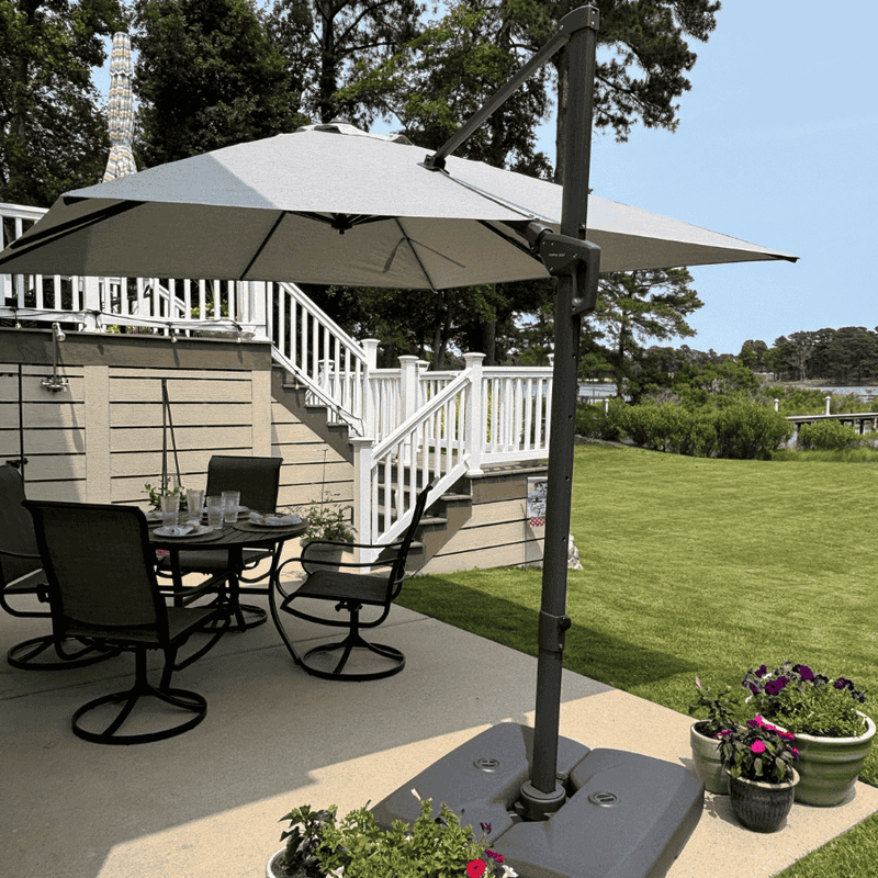 PURPLE LEAF UV Resistant Left-right Tilting Patio Umbrella Swivel Outdoor Umbrella