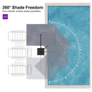 PURPLE LEAF Eco-friendly Affordable Patio Umbrella UV Resistant Sustainable Yard Umbrellas
