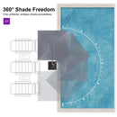 PURPLE LEAF Eco-friendly Affordable Patio Umbrella UV Resistant Sustainable Yard Umbrellas