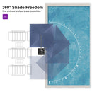 PURPLE LEAF Eco-friendly Affordable Patio Umbrella UV Resistant Sustainable Yard Umbrellas