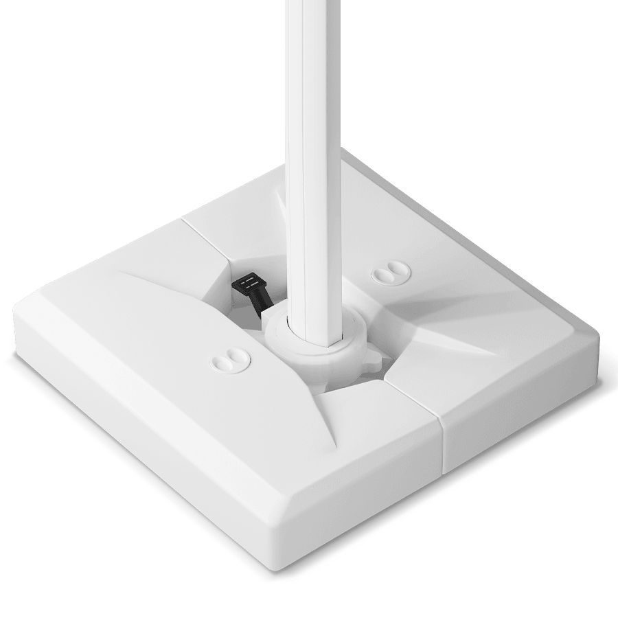 White Patio Umbrella Base | 165 Lbs | Durable & Versatile Design