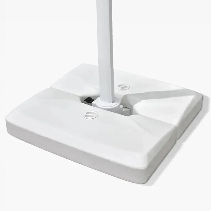 White Patio Umbrella Base | 165 Lbs | Durable & Versatile Design