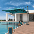 PURPLE LEAF 8 x 8 ft Swimming Pool Umbrella 7' High Outdoor Patio Cantilever Umbrella