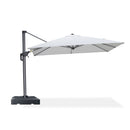 PURPLE LEAF 8 x 8 ft Swimming Pool Umbrella Outdoor Patio Cantilever Umbrella with Base