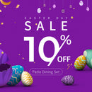 PURPLE LEAF Teak Patio Dining Set with Cushions and Pillow All-Weather Wicker Patio Table Set for Garden, Deck, and Yard