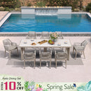 PURPLE LEAF Outdoor Dining Set with Sunbrella Cushions wicker patio table set  for Kitchen Deck Garden Outdoor Furniture Sets