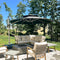 PURPLE LEAF Round Cantilever Patio Umbrella Heavy Duty Umbrella for Porch Garden Pool