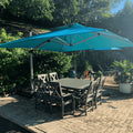 PURPLE LEAF Best Square Cantilever Pool Umbrella Outdoor Patio Sun Porch Umbrella