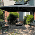 PURPLE LEAF Best Square Cantilever Pool Umbrella Outdoor Patio Sun Porch Umbrella