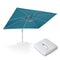 PURPLE LEAF Outdoor Patio Umbrella with Base, Best White Cantilever Umbrellas