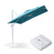 PURPLE LEAF Outdoor Patio Umbrella with Base, Best White Cantilever Umbrellas
