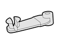 Purple Leaf gazebo replacement hook component line drawing