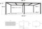PURPLE LEAF Outdoor Louvered Pergola Patio Sun Shade Shelter with Adjustable Hardtop Patio Pergola Gray Frame White Roof