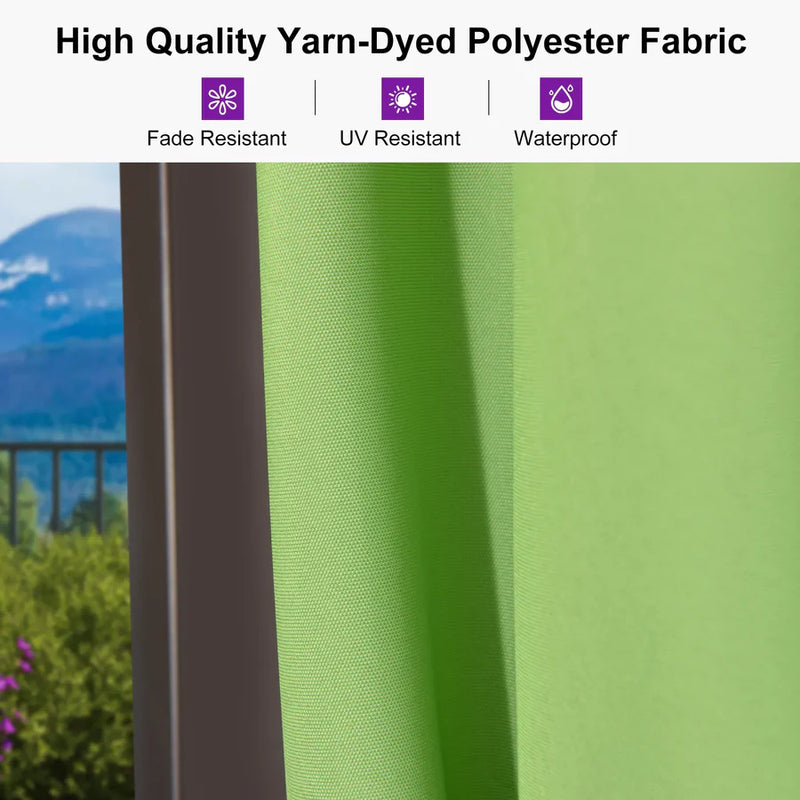 PURPLE LEAF Patio Cantilever Umbrella with High Quality Yarn-Dyed Polyester Fabric, UV Resistant