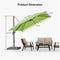 PURPLE LEAF Patio Cantilever Umbrella, Product Dimension