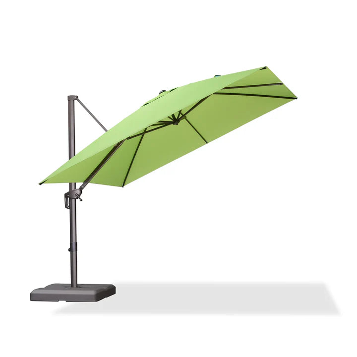 PURPLE LEAF Patio Cantilever Umbrella with Aluminum Offset Hanging 