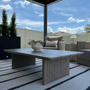 PURPLE LEAF Sanori L-Shaped Patio Couch Set Modular Sofa with Beige Cushions and Ottoman for Backyard