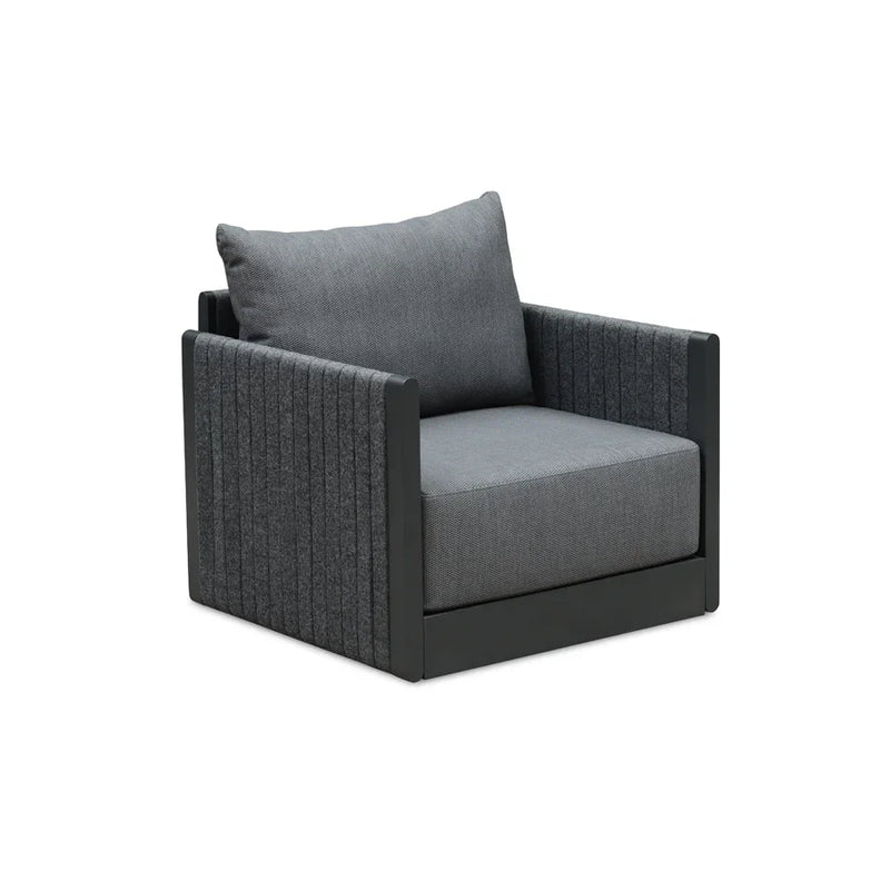 PURPLE LEAF Sanori Grey Patio Conversation Set Modular Sectional Sofa Components