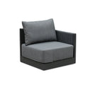 PURPLE LEAF Sanori Grey Patio Conversation Set Modular Sectional Sofa Components