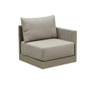 PURPLE LEAF Sanori Beige Patio Conversation Set Modular Sectional Sofa Components