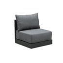 PURPLE LEAF Sanori Grey Patio Conversation Set Modular Sectional Sofa Components