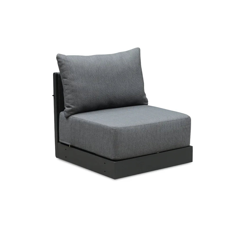 PURPLE LEAF Sanori Grey Patio Conversation Set Modular Sectional Sofa Components