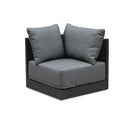 PURPLE LEAF Sanori Grey Patio Conversation Set Modular Sectional Sofa Components