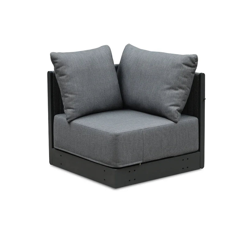 PURPLE LEAF Sanori Grey Patio Conversation Set Modular Sectional Sofa Components