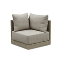 PURPLE LEAF Sanori Beige Patio Conversation Set Modular Sectional Sofa Components