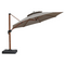 PURPLE LEAF SUNBRELLA Cantilever Umbrella Deluxe Wood Pattern Patio Umbrella
