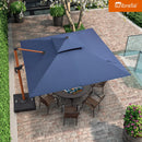 Clearance - PURPLE LEAF OPEN BOX Square Sunbrella Outdoor Umbrella