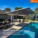 PURPLE LEAF Premium Patio Umbrella Classic SUNBRELLA Cantilever Umbrellas