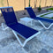 PURPLE LEAF Patio Chaise Lounge Chair Outside Aluminum Plastic Stackable Tanning Chairs for Pool Sunbathing Beach Deck Outdoor Lounger